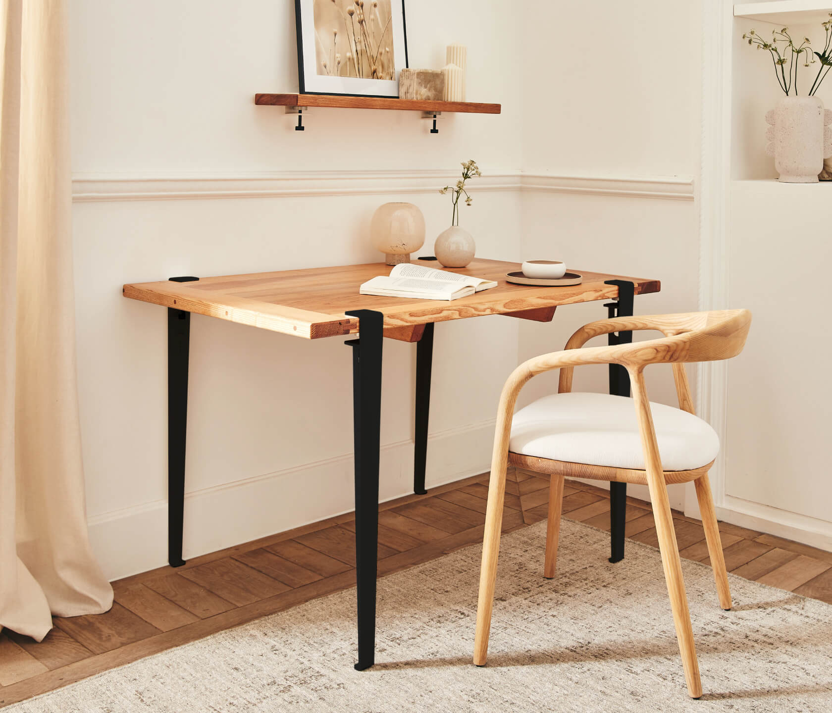 Bureau en bois massif ÉOS- Kipli x Tiptoe