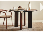 Table à manger ronde en bois massif BAOBAB