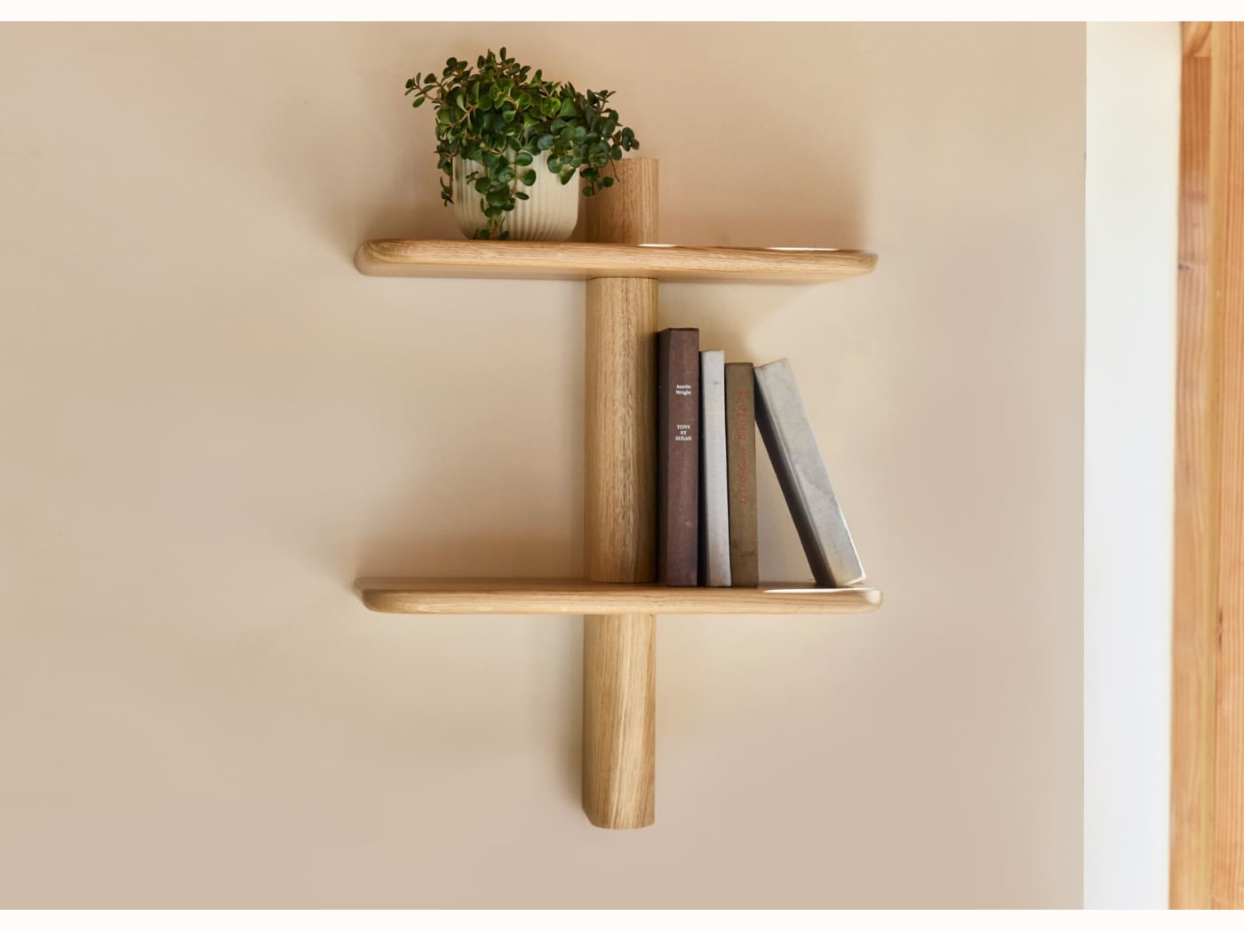 Étagère murale en bois massif BAOBAB - 2 tablettes
