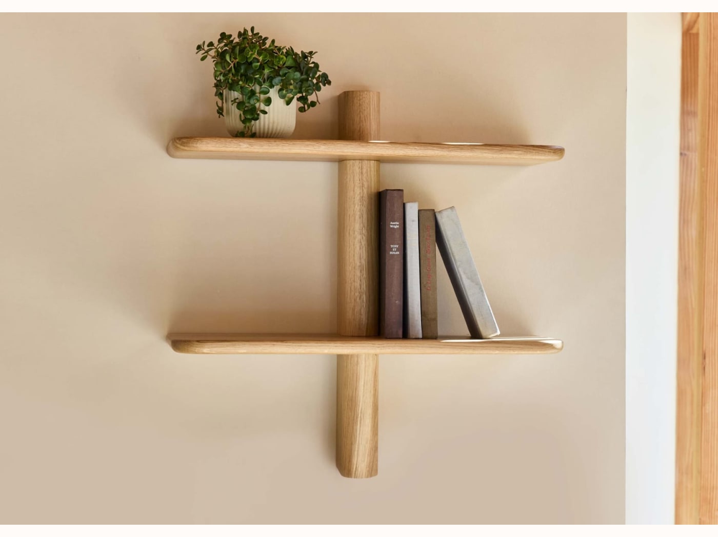 Étagère murale en bois massif BAOBAB - 2 tablettes