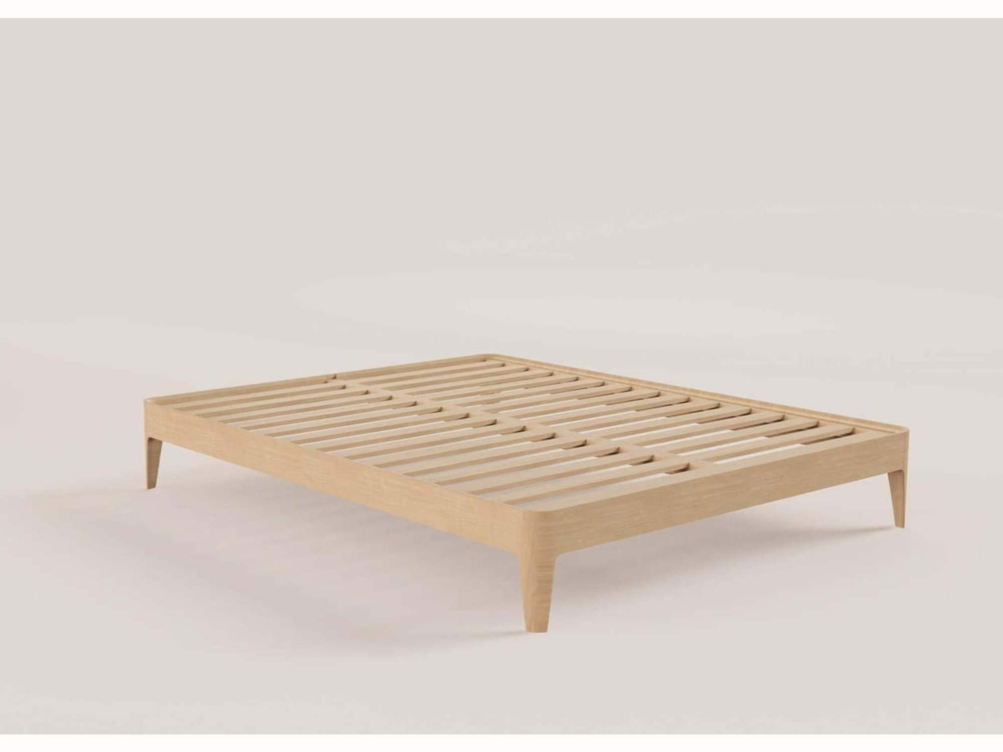 Bett mit Lattenrost aus massiver Eiche CLAIRIÈRE