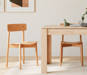 Chaise en bois massif MAIA (lot de 2)