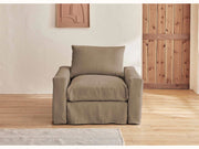 Fauteuil LENO en lin 60 cm