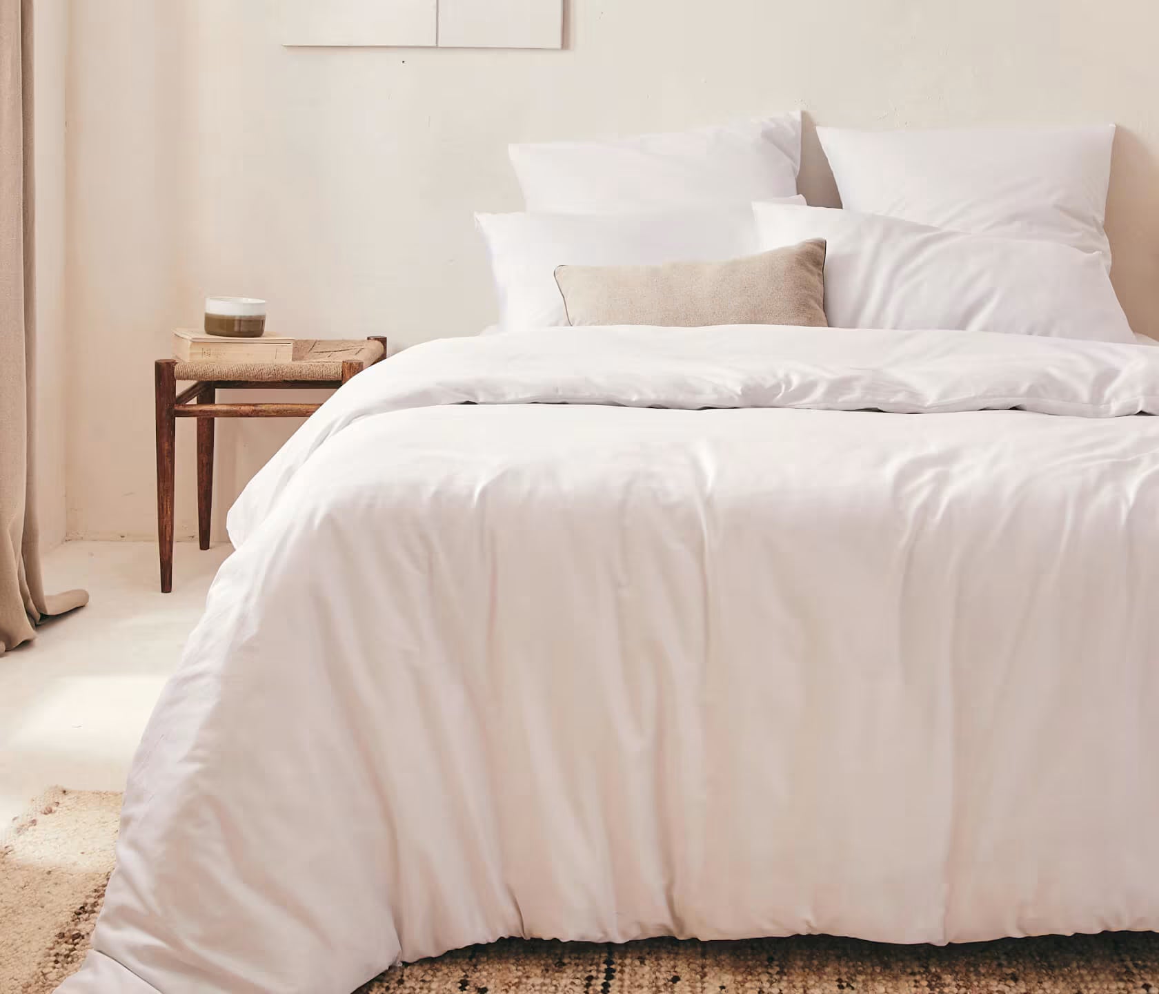 Drap housse en satin