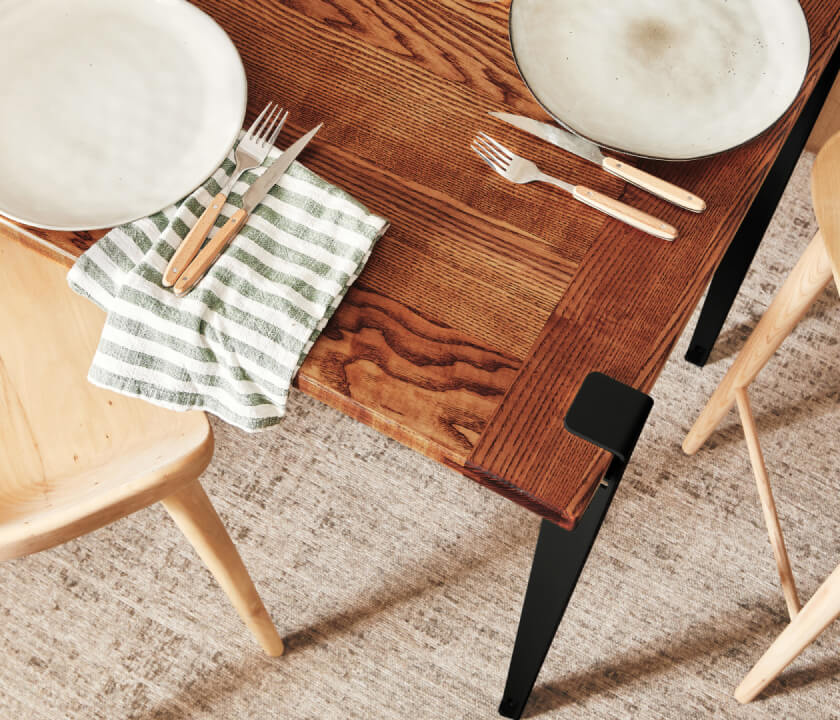 Table haute en bois massif ÉOS - Kipli x TIPTOE