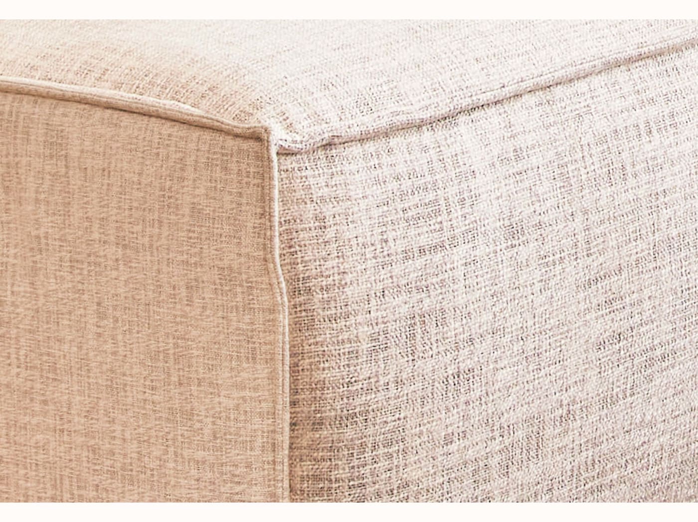 Pouf avec base en bois FOLIA