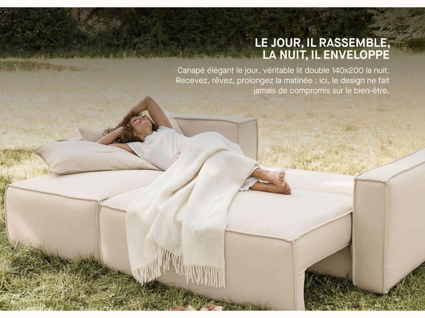 Canapé convertible d'angle FOLIA