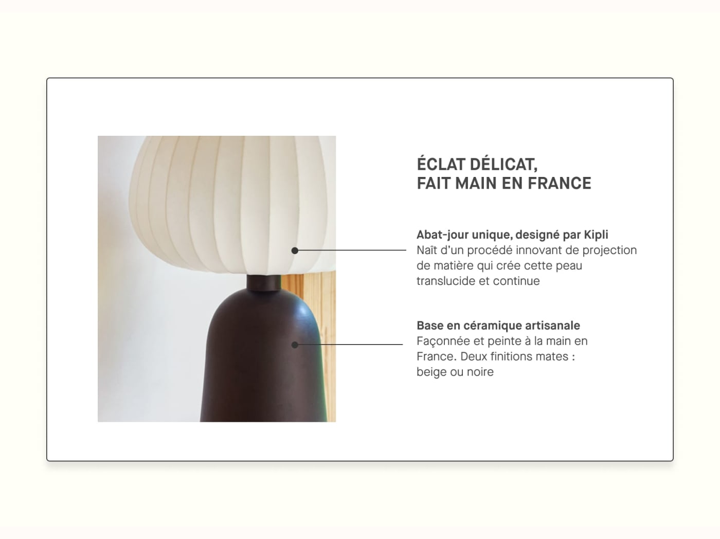Lampe à poser Hikari