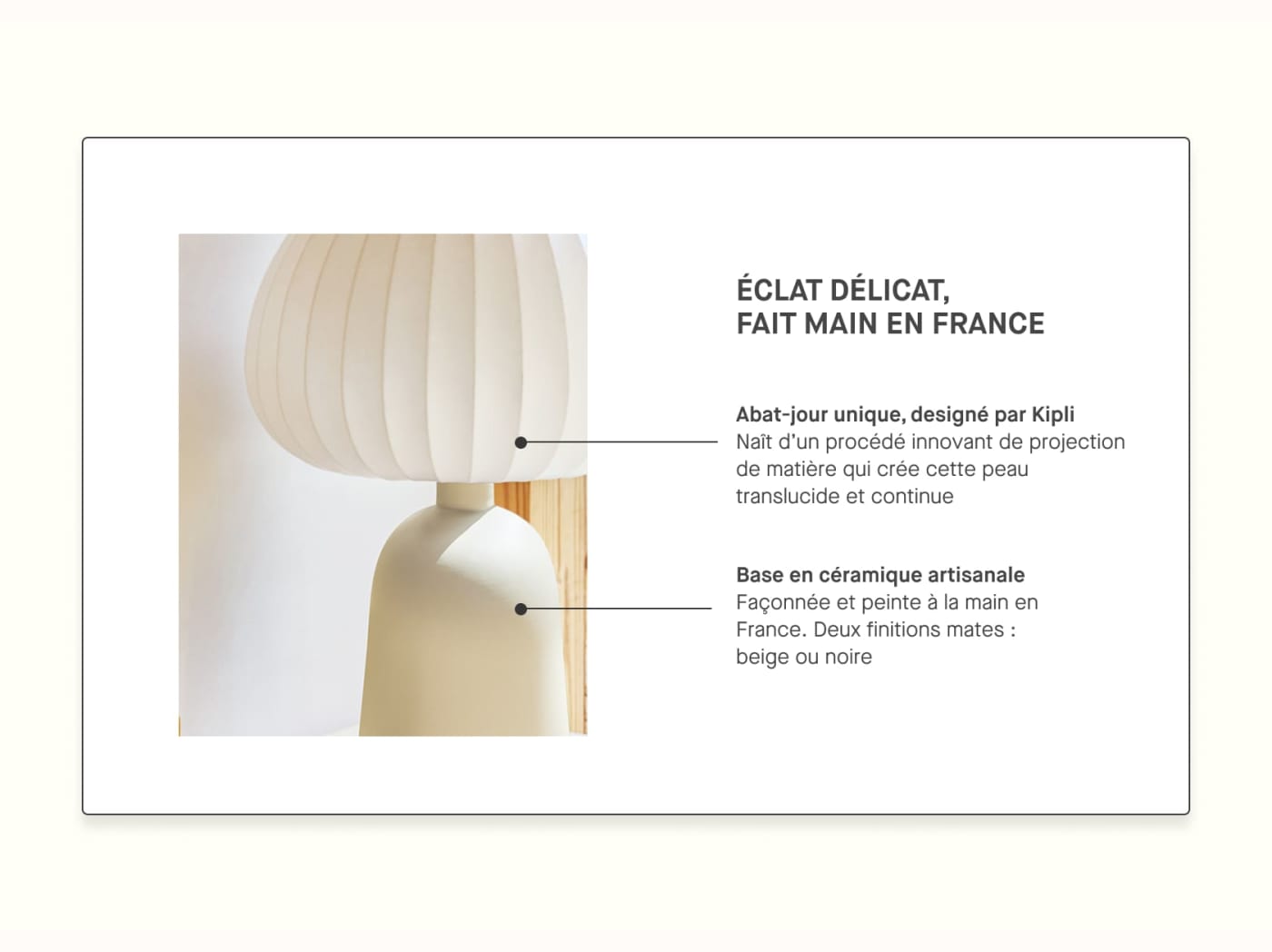 Lampe à poser Hikari