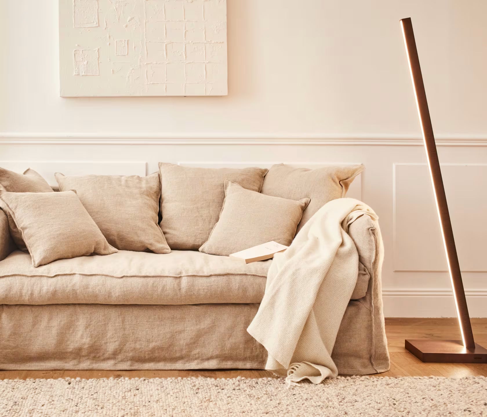 Lampadaire Led en bois NYNE