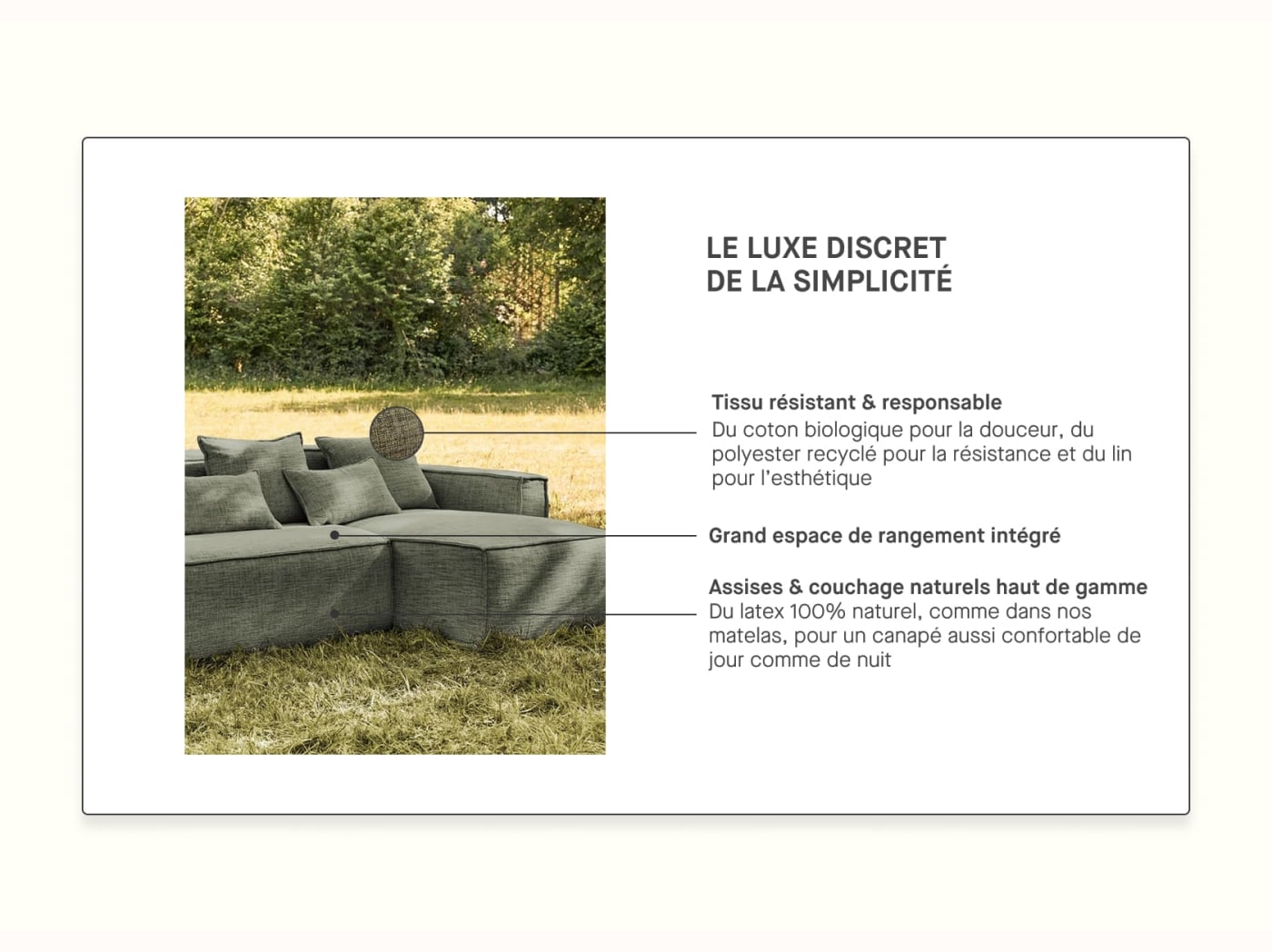 Canapé convertible d'angle FOLIA