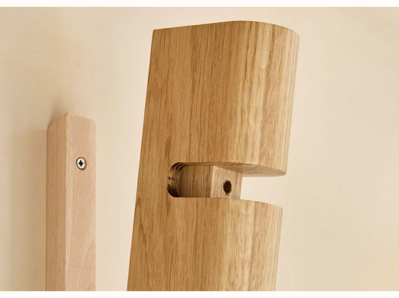Étagère murale en bois massif BAOBAB - 2 tablettes