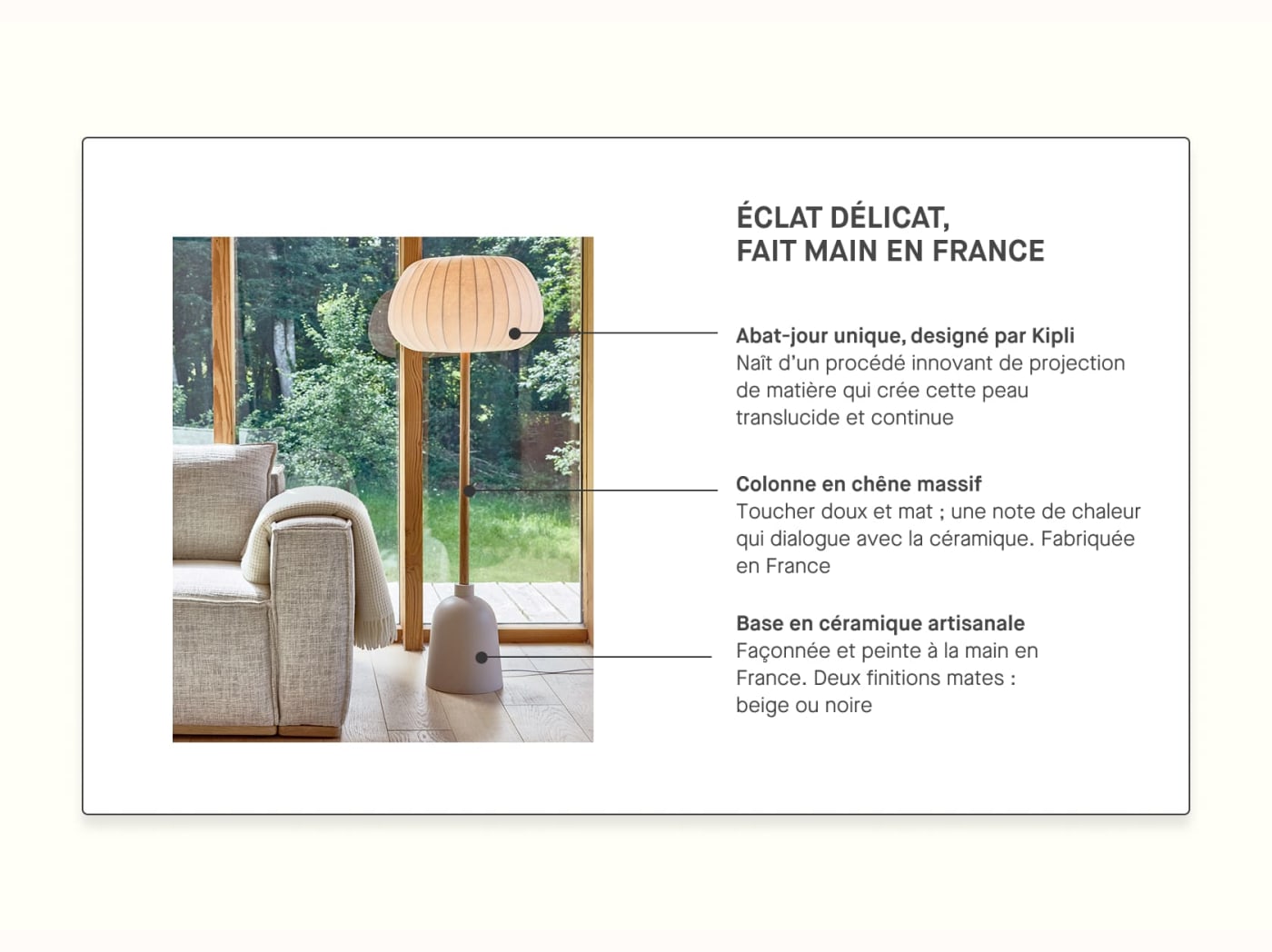 Lampadaire Hikari