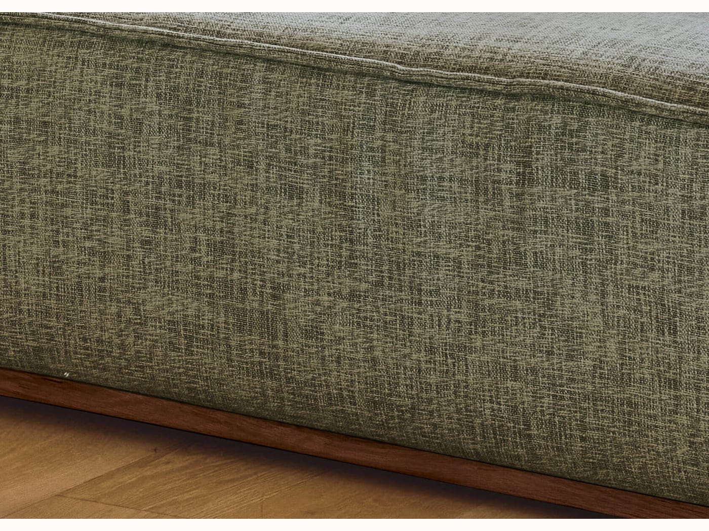 Pouf avec base en bois FOLIA