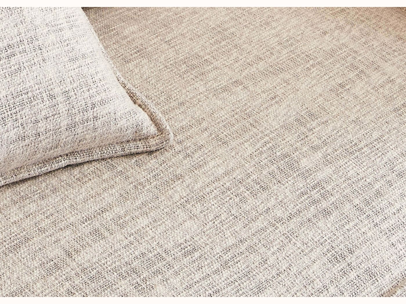 Pouf avec base en bois FOLIA