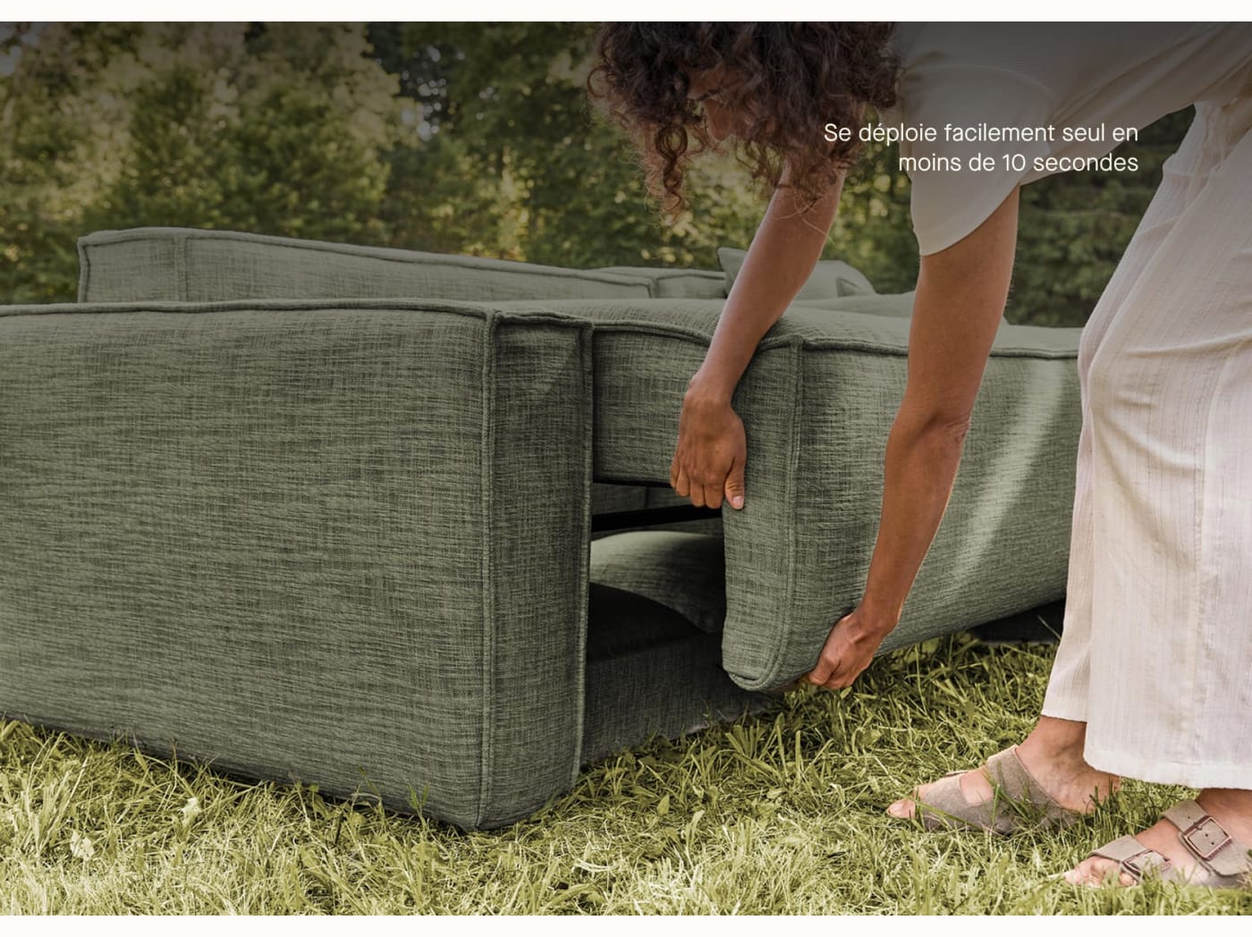 Canapé convertible d'angle FOLIA