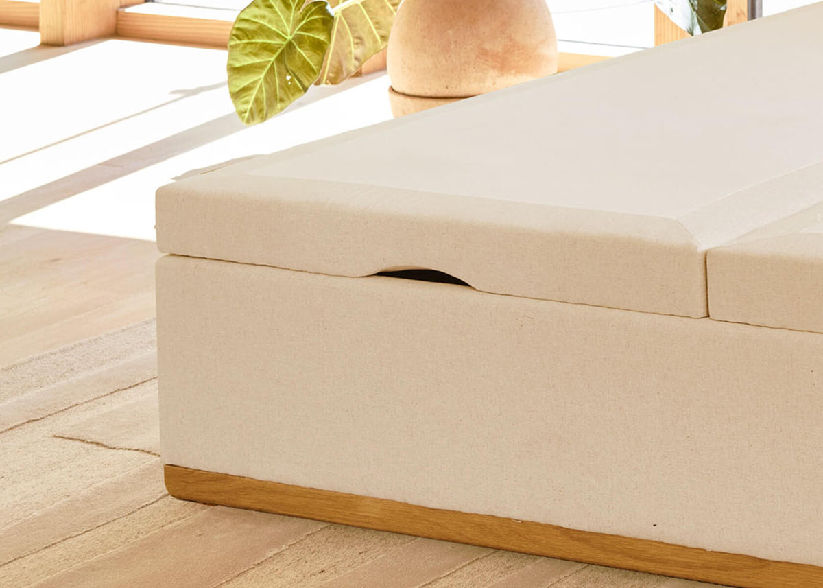 Lit coffre premium en bois massif - LA VOILE