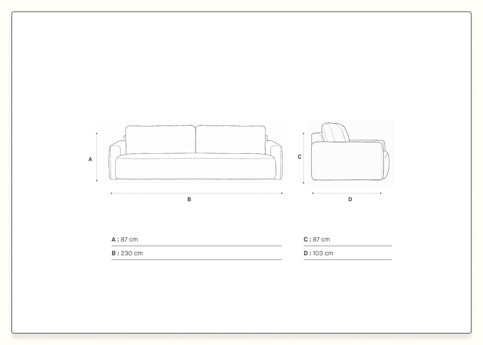Canapé convertible CLOUD