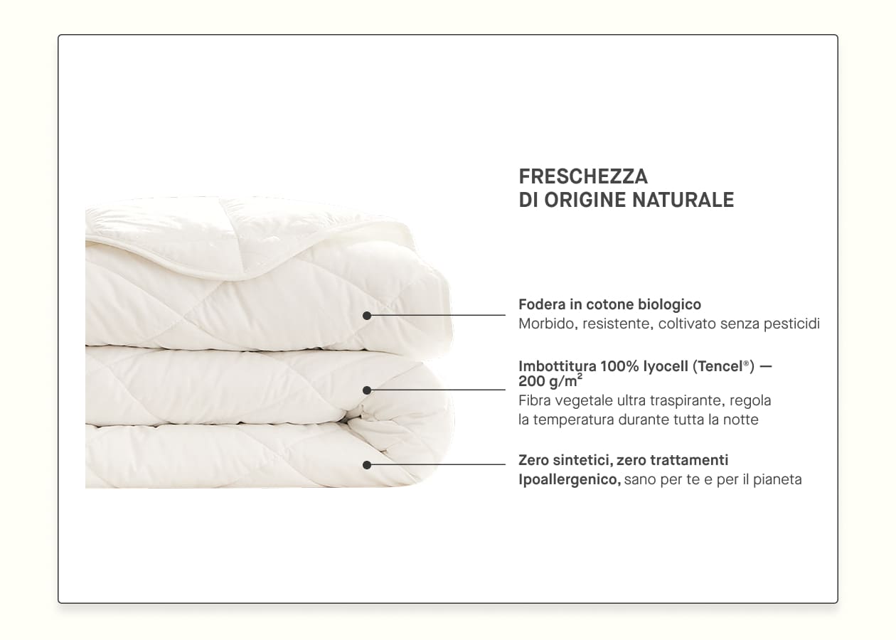 Piumino estivo