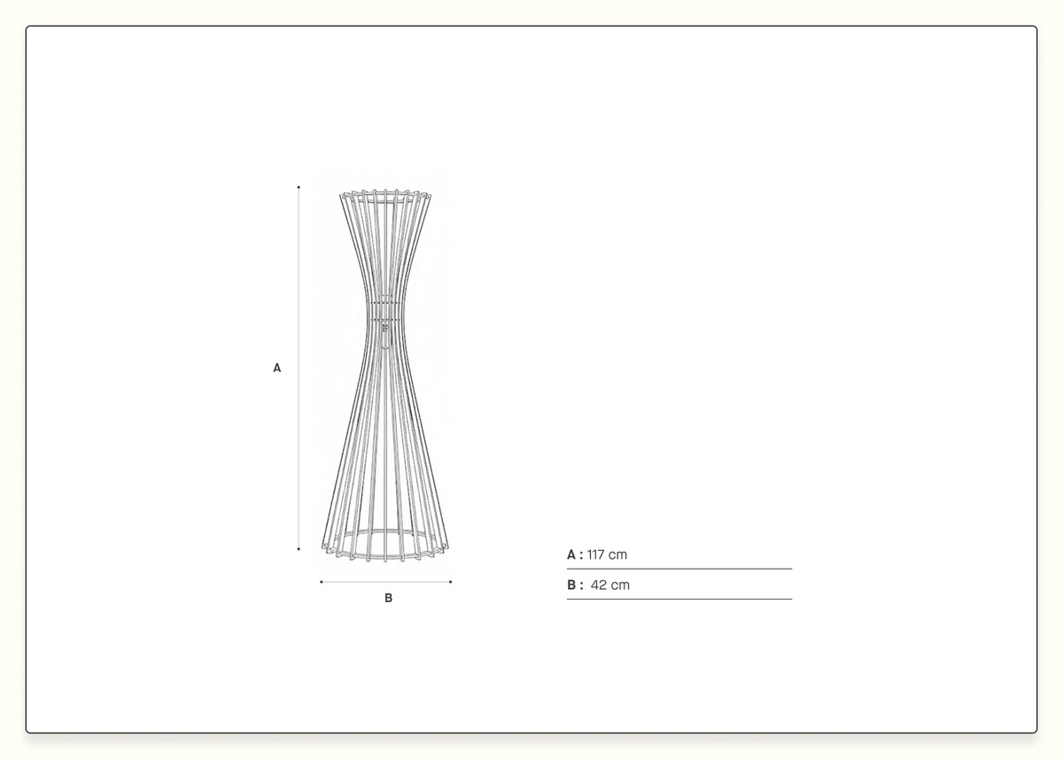 Holz-Stehlampe TIPI – Atelier Loupiote x Kipli