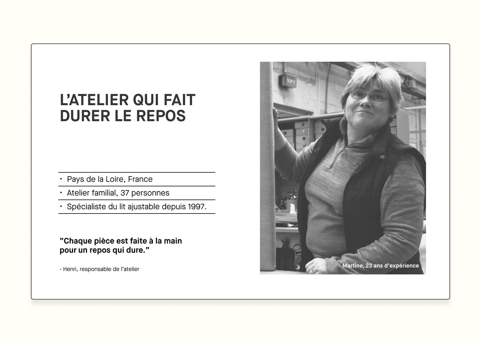 Lit coffre en bois et lin OTTO