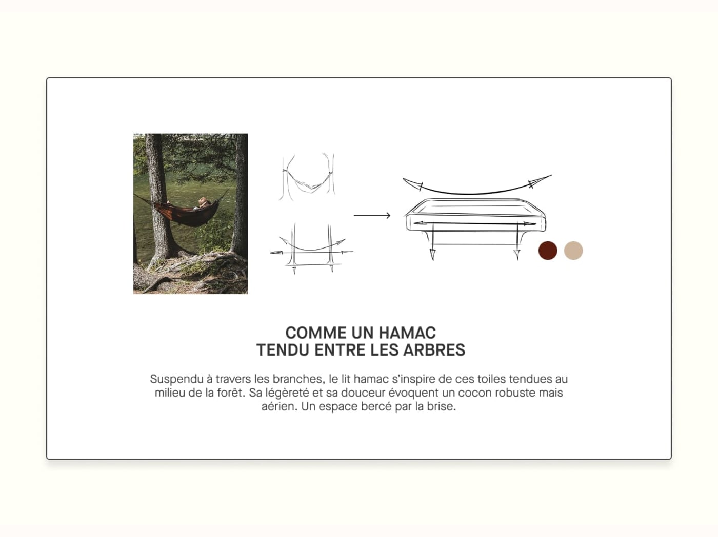 Lit avec sommier en chêne massif HAMAC