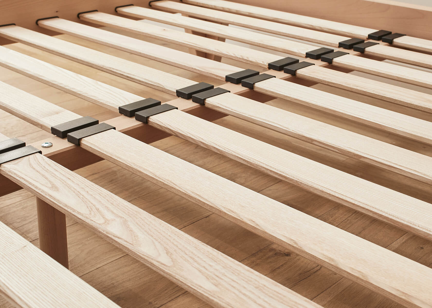 NOVA Solid Beech Bed with Slatted Base