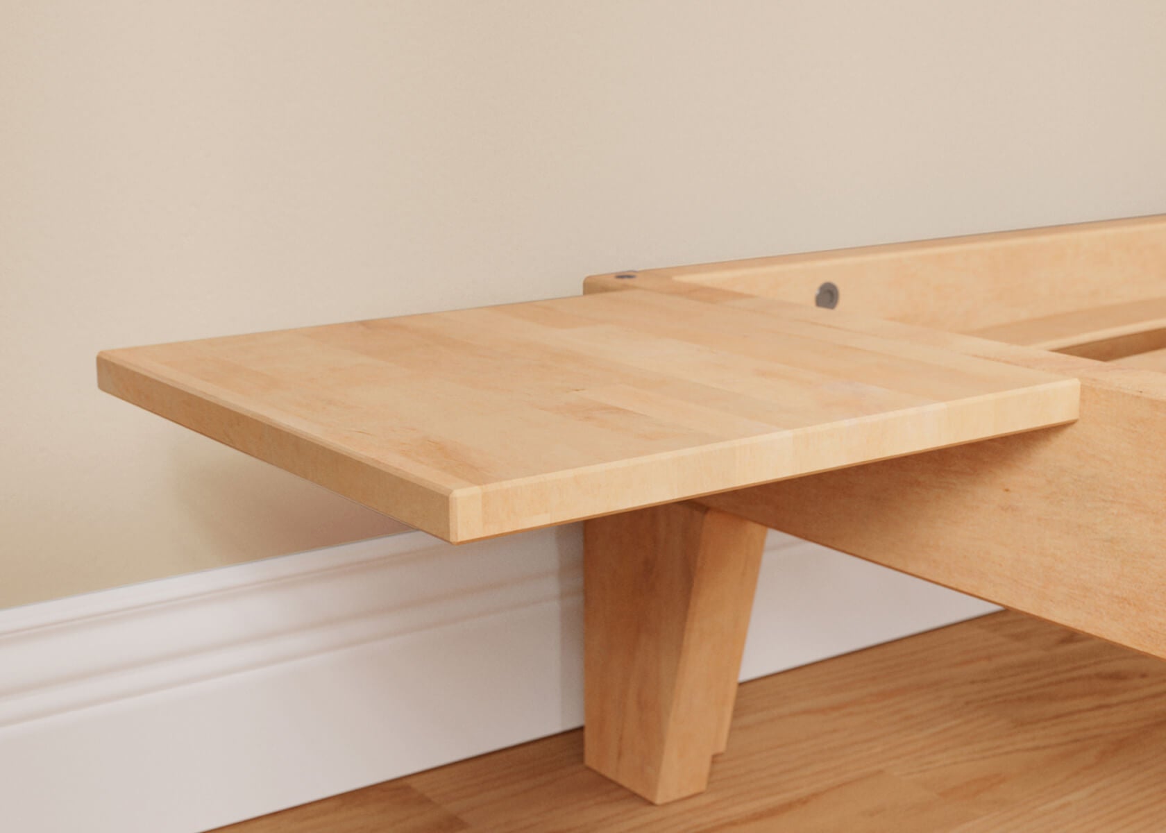 NOVA Solid Beech Bed with Slatted Base