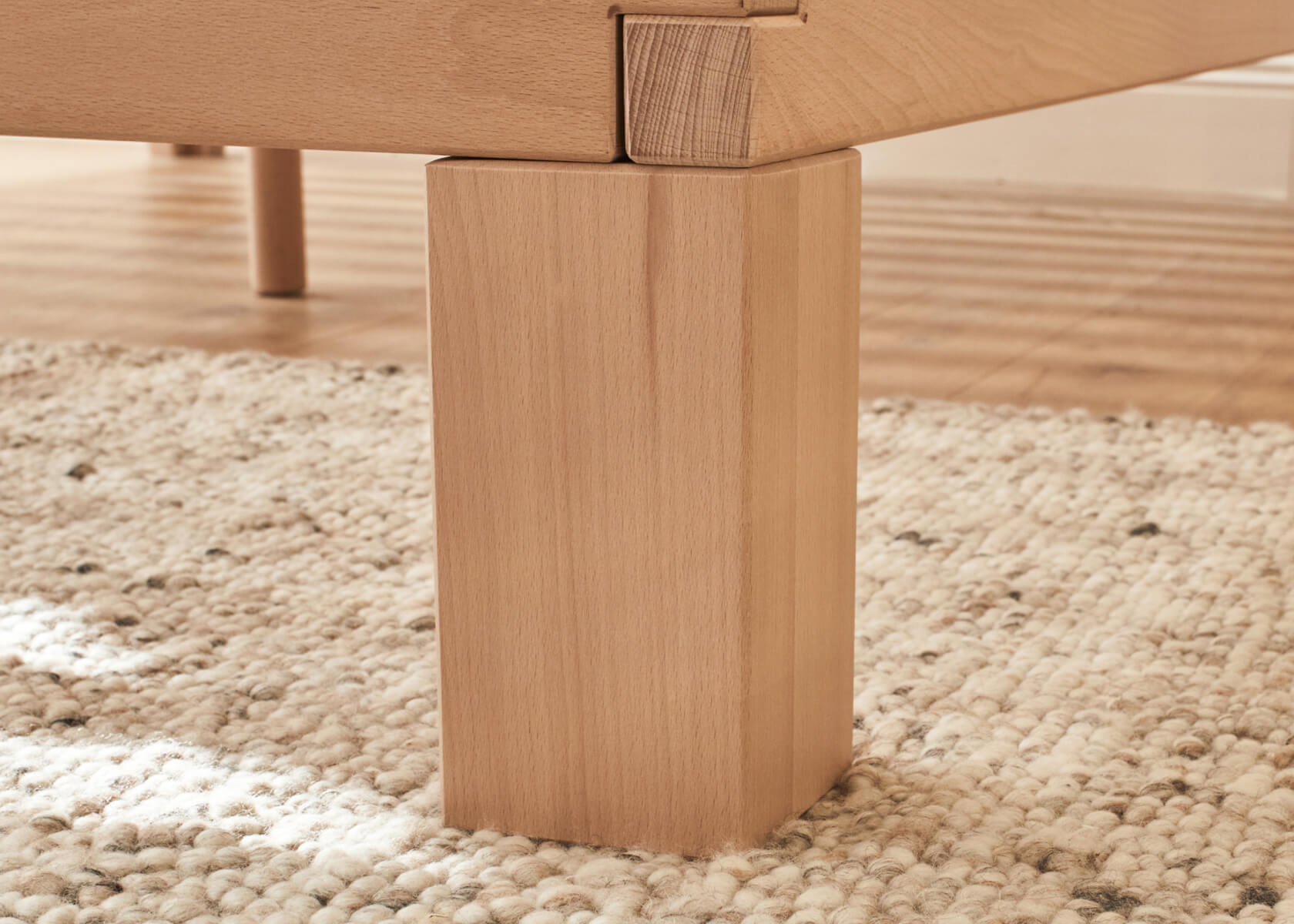NOVA Solid Beech Bed with Slatted Base