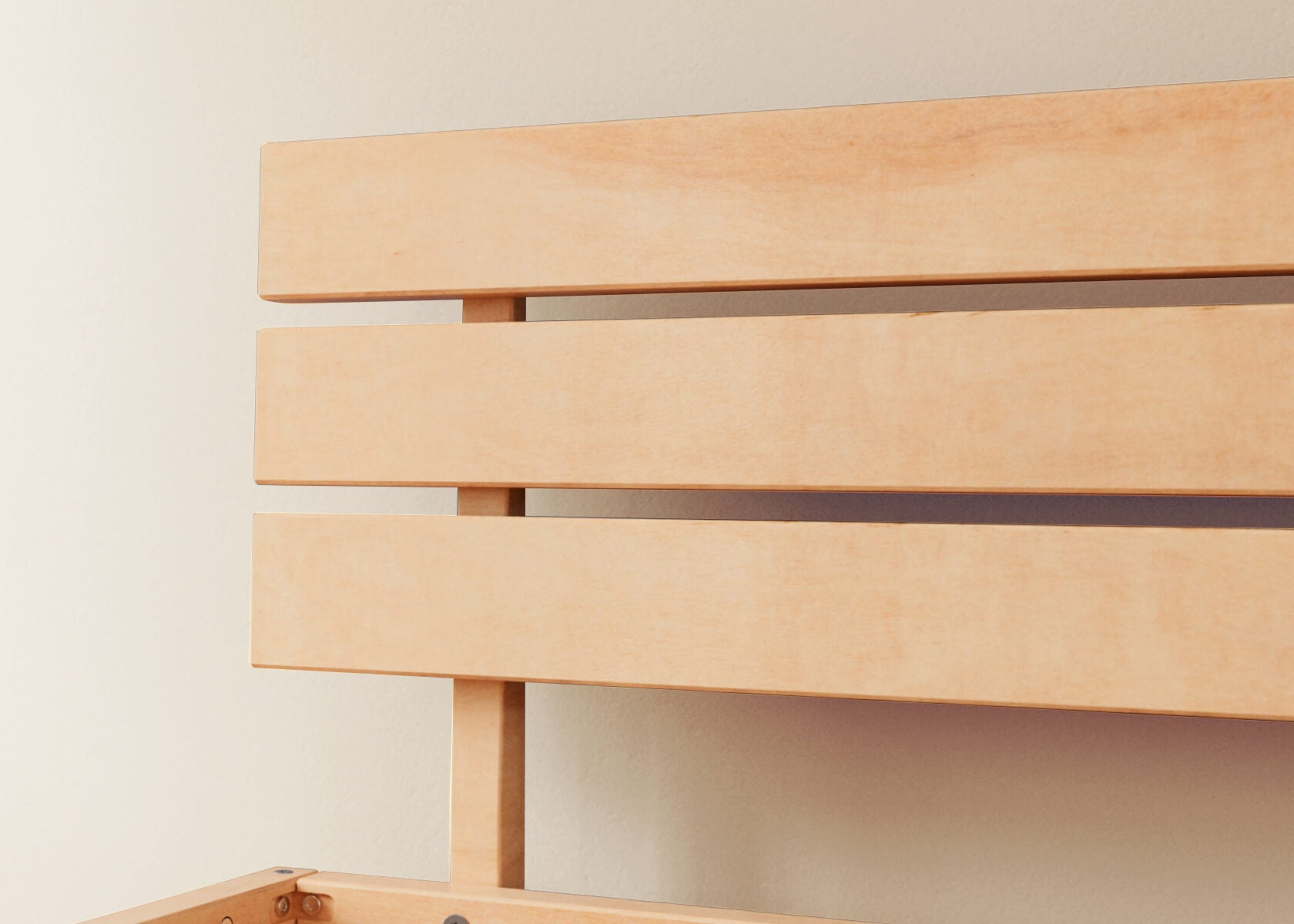 NOVA Solid Beech Bed with Slatted Base