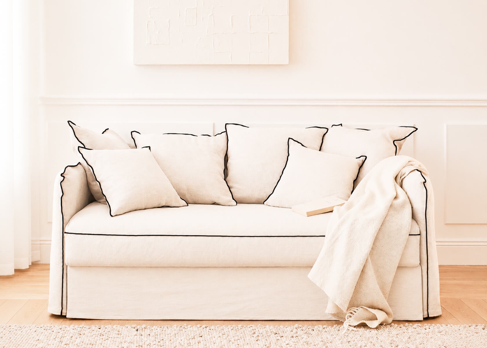OLIA Schlafsofa aus Leinen