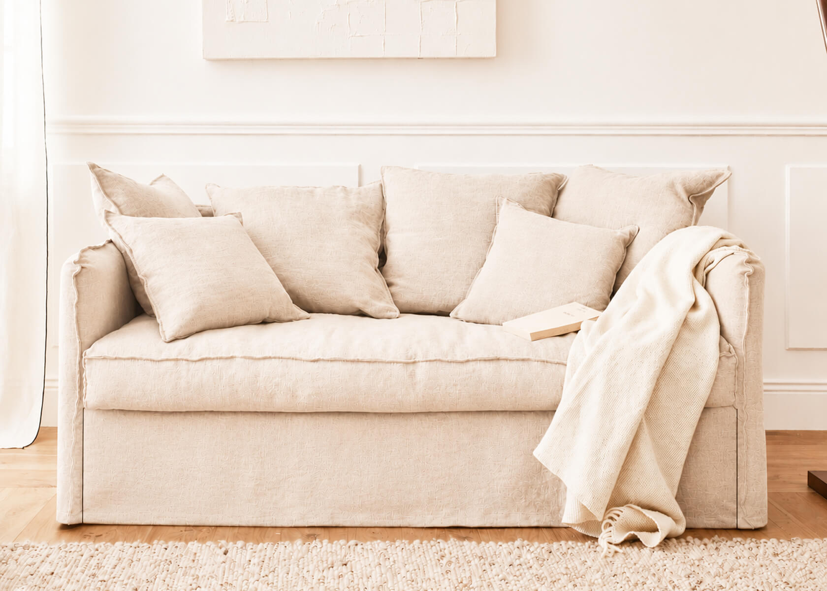 OLIA Schlafsofa aus Leinen