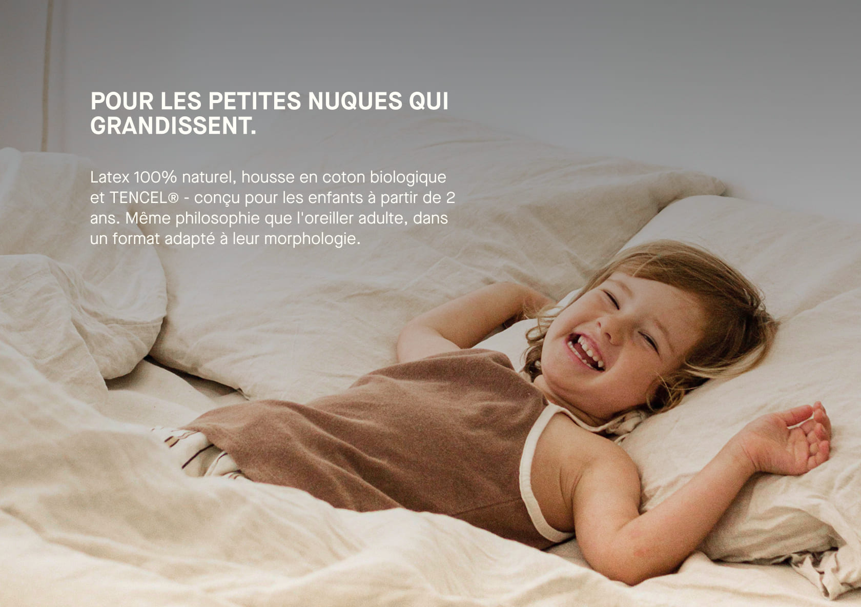 Oreiller enfant en latex naturel