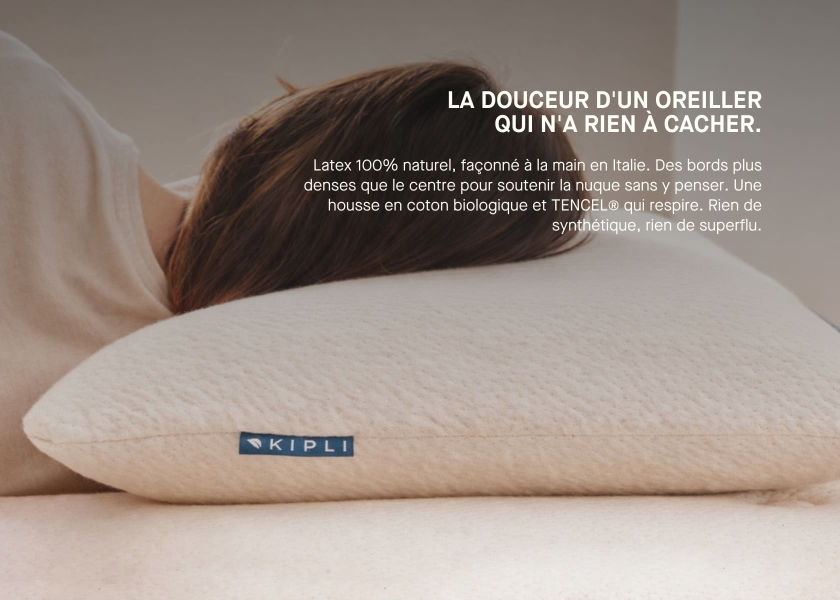 Oreiller en latex naturel