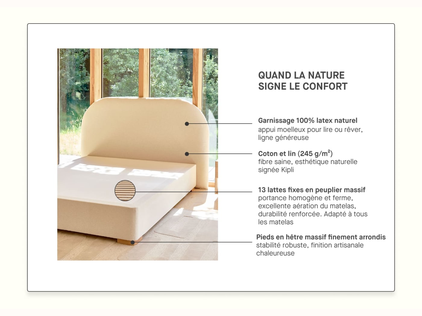 Premium-Polsterbettgestell – LE LAC