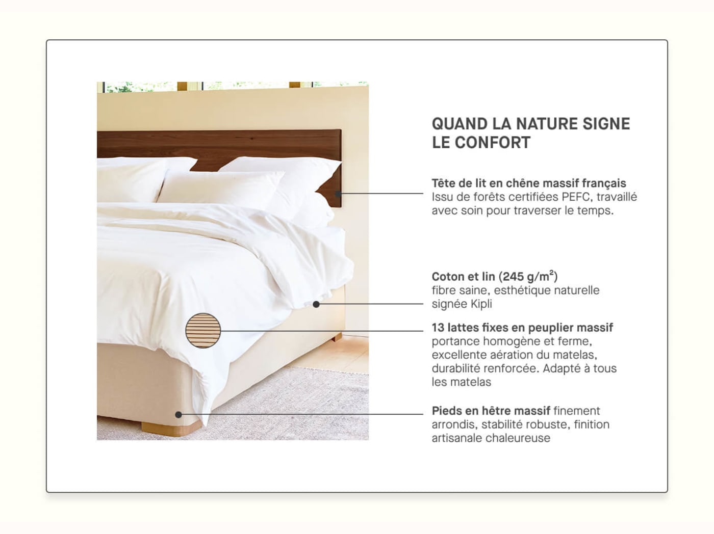 Premium-Polsterbettgestell – LE LAC
