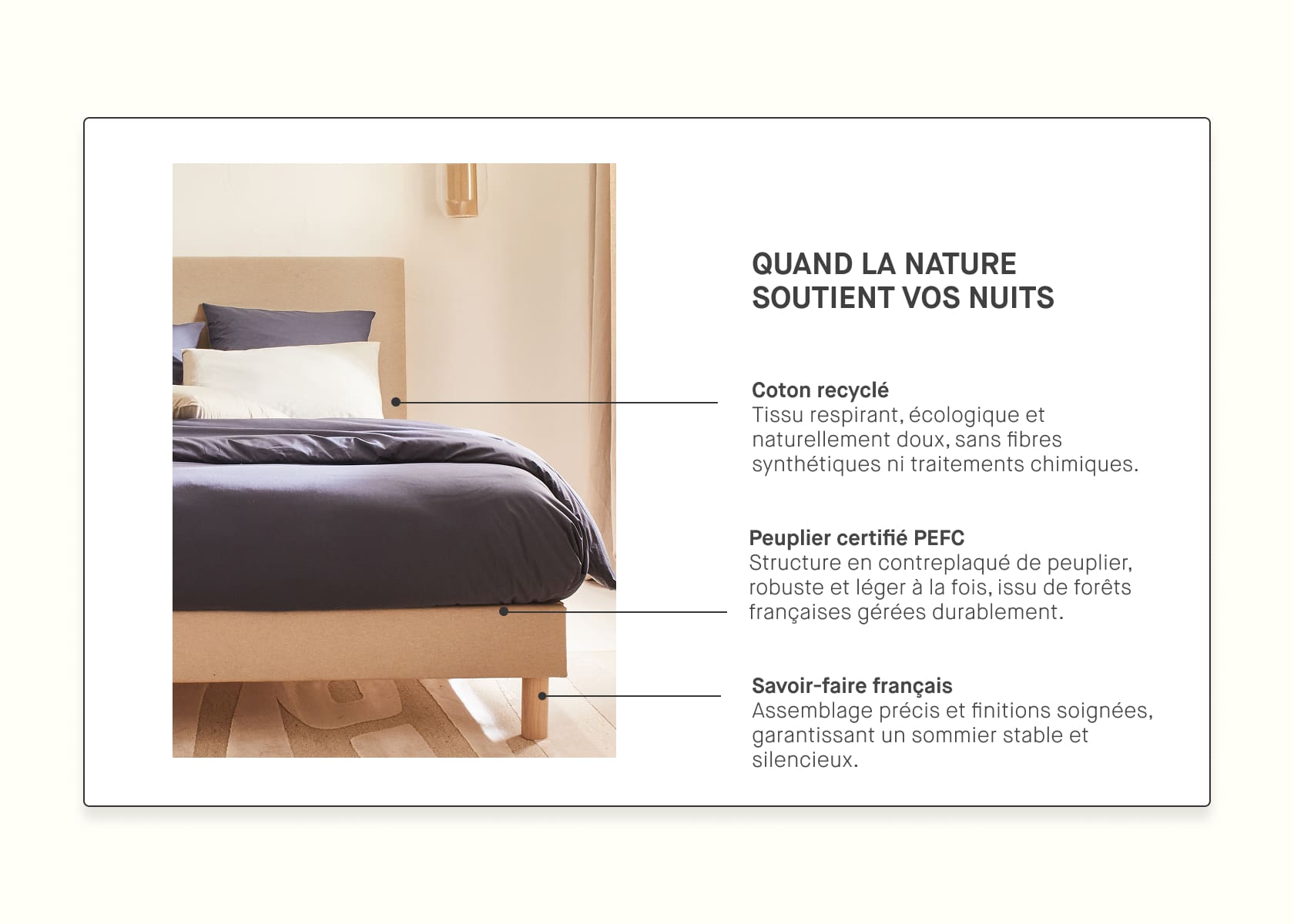 OTTO Upholstered Bed Base