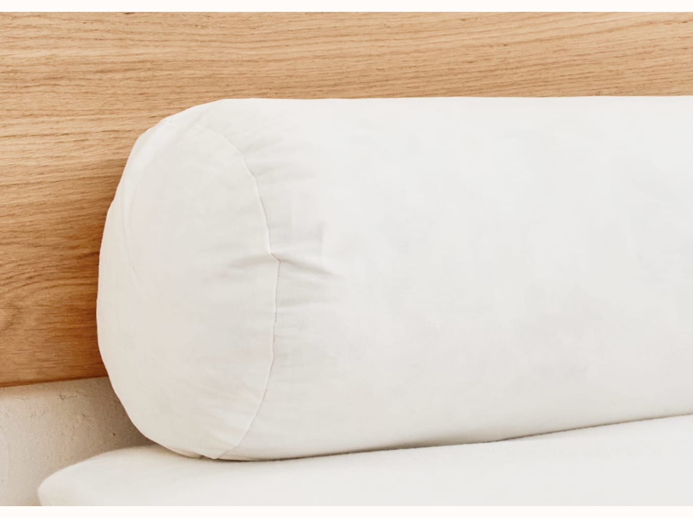 Traversin en plumes et duvet recyclés